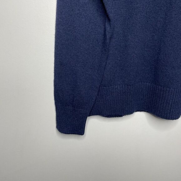 J.CREW Sweater Men Medium Navy Blue Pullover NEW Supersoft Lambswool Blend AA027 - Picture 4 of 11